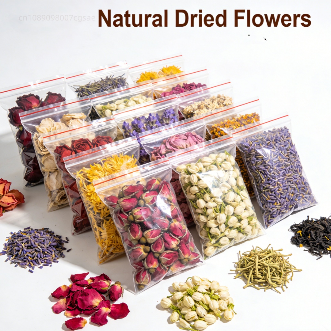 Soap Making Kit Organic - 30 torba doğal kurutulmuş çiçekler sabun