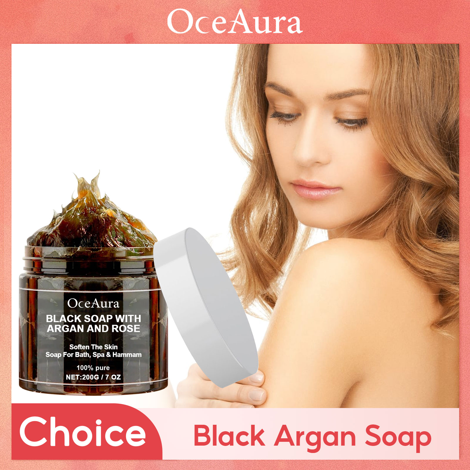 Castor Oil Soap - Siyah Temizleme Sabunu Derin Peeling Nemlendirici