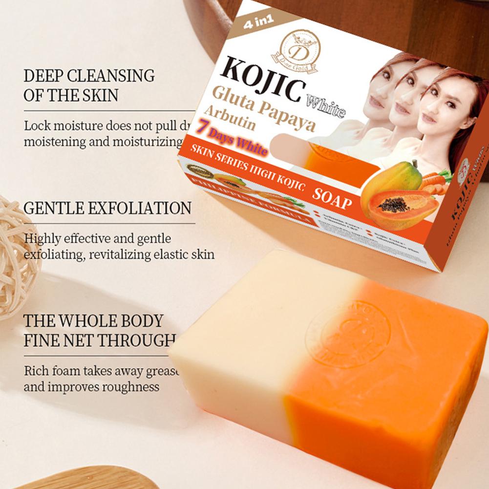 Castor Oil Soap - 160g Papaya Kojik Asit Esansiyel Yağlı
