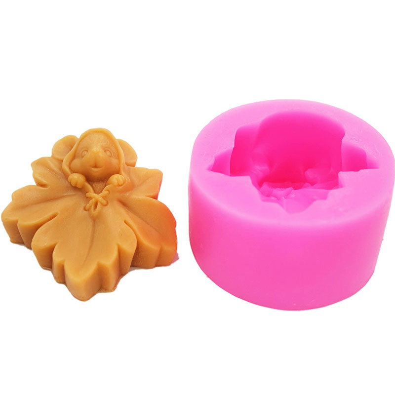 Soap Making Art - 1 adet 3D Akçaağaç Yaprağı fareler