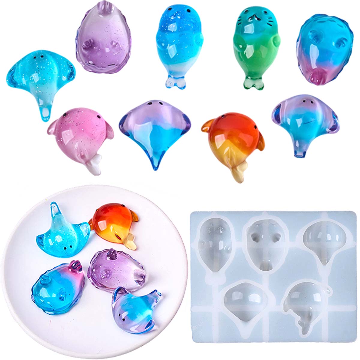 Soap Making Ideas - 3D Şifalı Kawaii Manta Ray Balinası