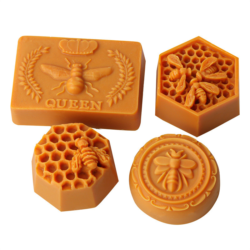 Melt Pour Soap Base - 3D Uçan Arı Petek Mum Kalıpları