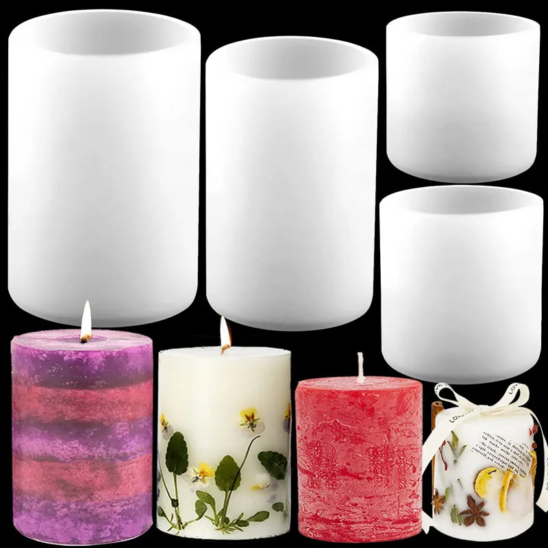 Soap Making Ideas - Silindir Silikon Mum Kalıpları Reçine Kalıp