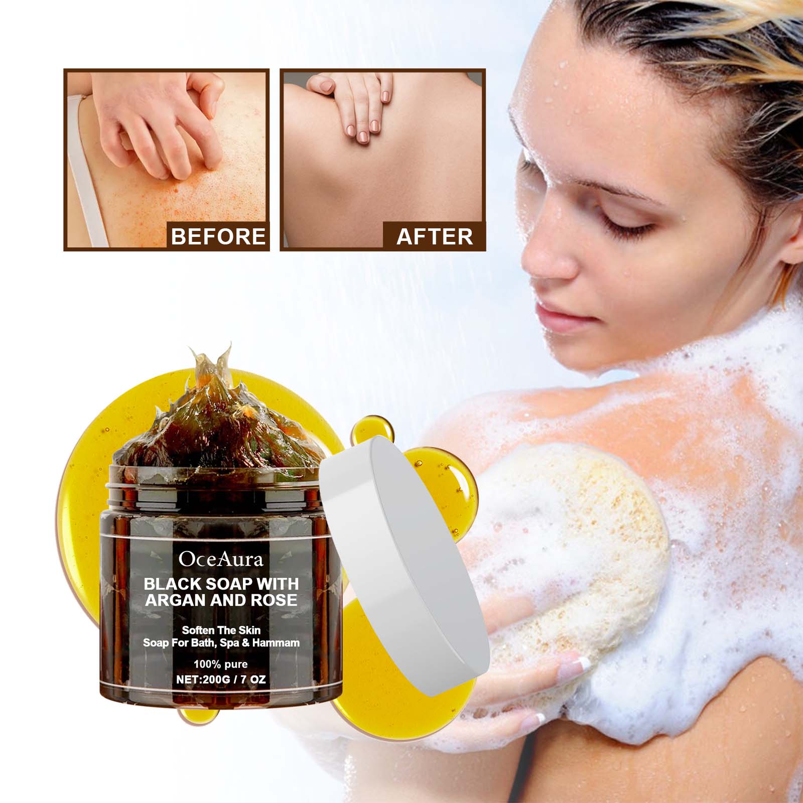 OCEAURA Siyah Sabun Argan ve G - Castor Oil Soap incelemesi ve fiyatı