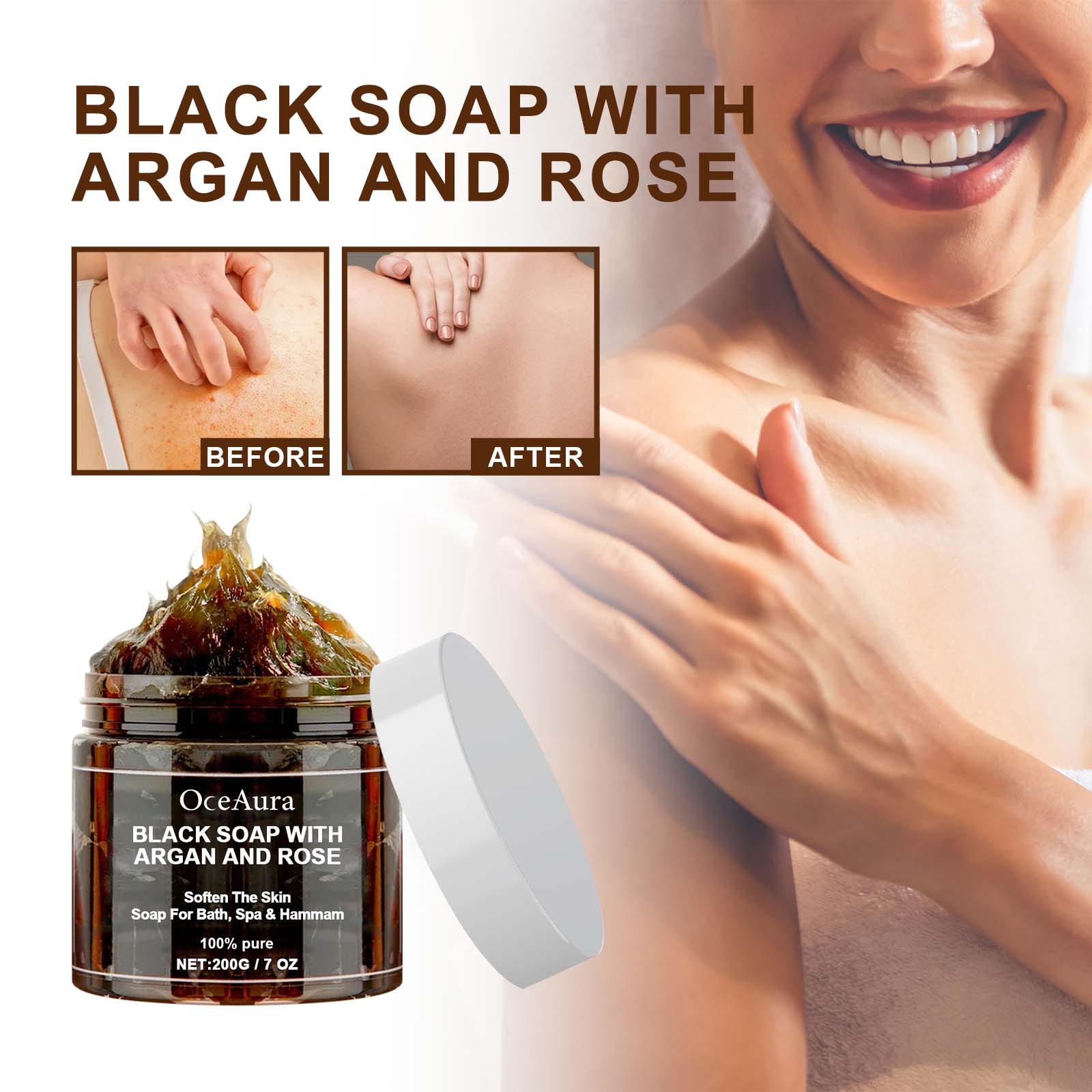 OCEAURA Siyah Sabun Argan ve G - Castor Oil Soap incelemesi ve fiyatı