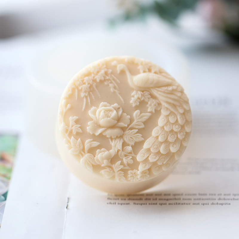 Tavuskuşu Çiçek Desen Silikon  - Soap Making Art incelemesi ve fiyatı